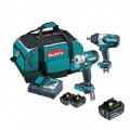 Makita DLX2374GX1 - 18V 6.0Ah Li-ion Cordless Brushless 2pc Combo Kit